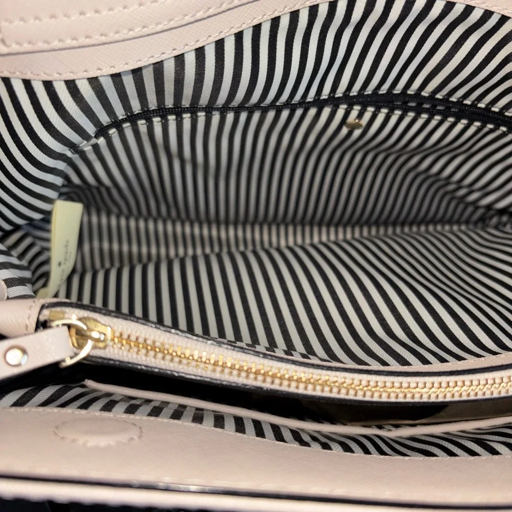 kate spade Cream and Black Leather Tote